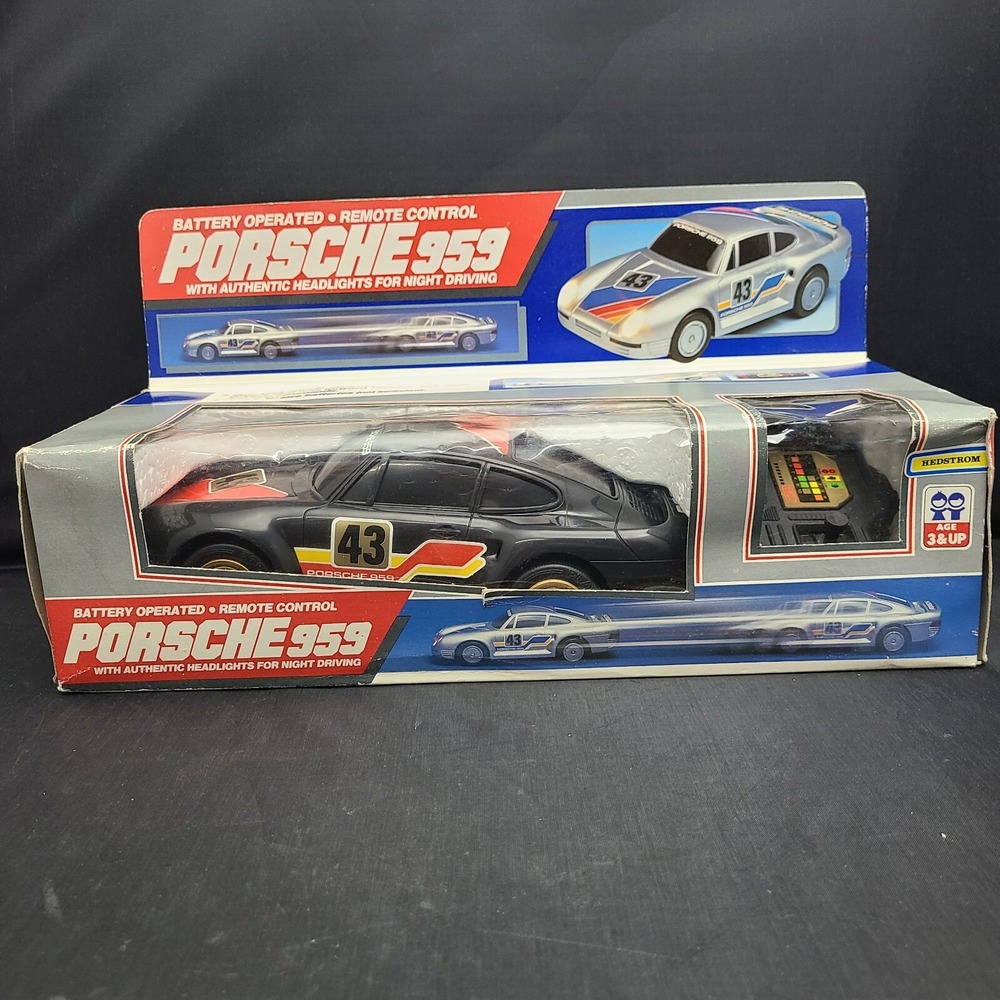Hedstrom Battery Operated‎ Remote Control Porsche 959 Vintage 1985 Sealed Box